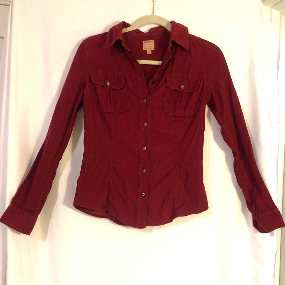 GUESS- Corduroy Button Down